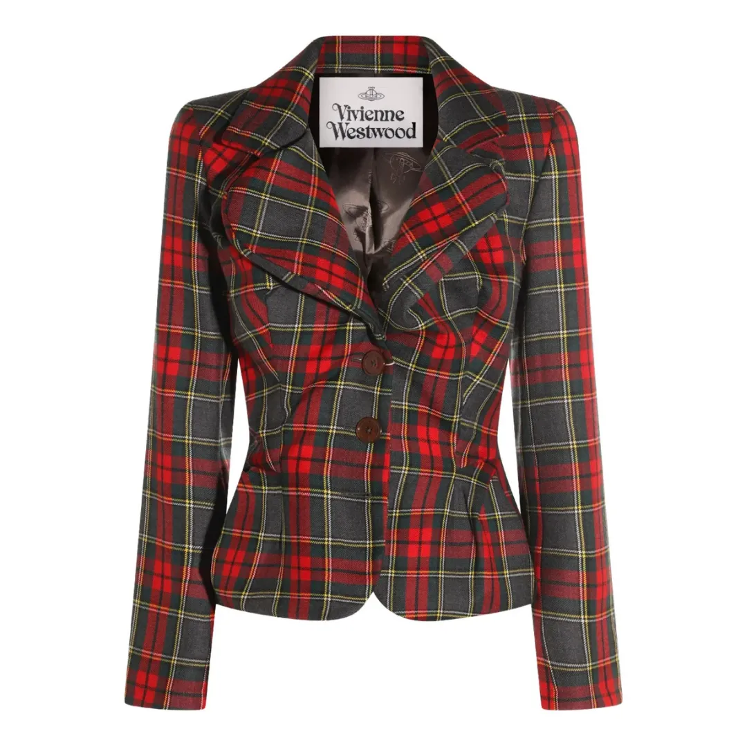 Vivienne Westwood tartan-patterned blazer