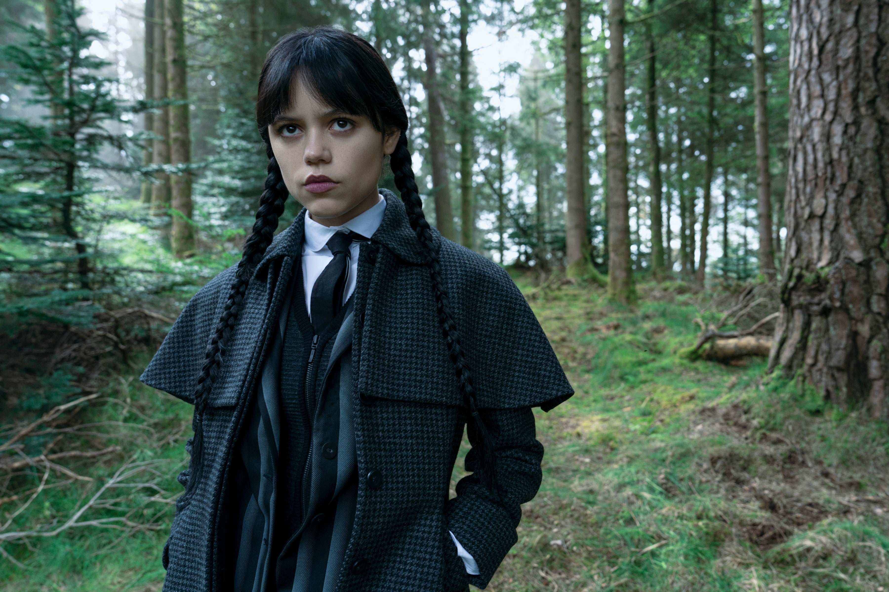 Jenna Ortega in "Wednesday" season two.