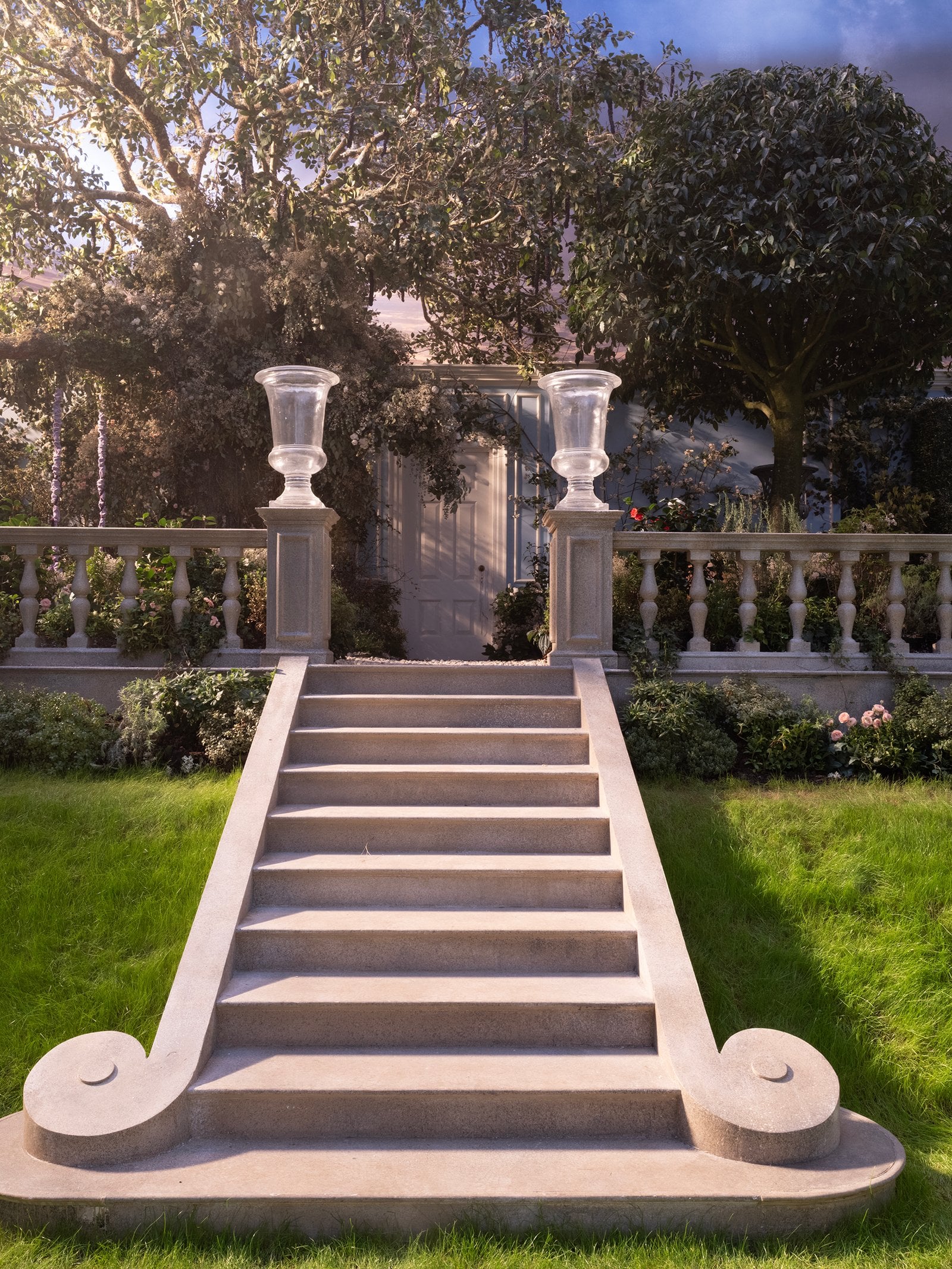 The gardens of Thrushcross Grange.