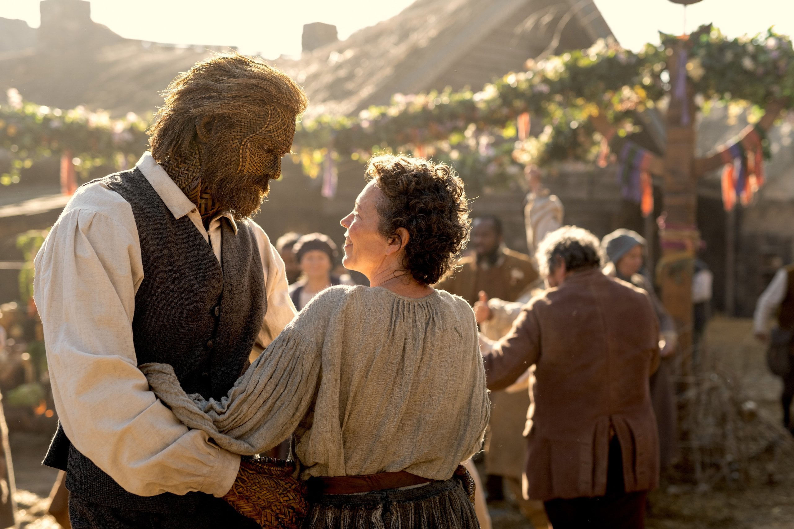 Alexander Skarsgård and Olivia Colman in "Wicker."