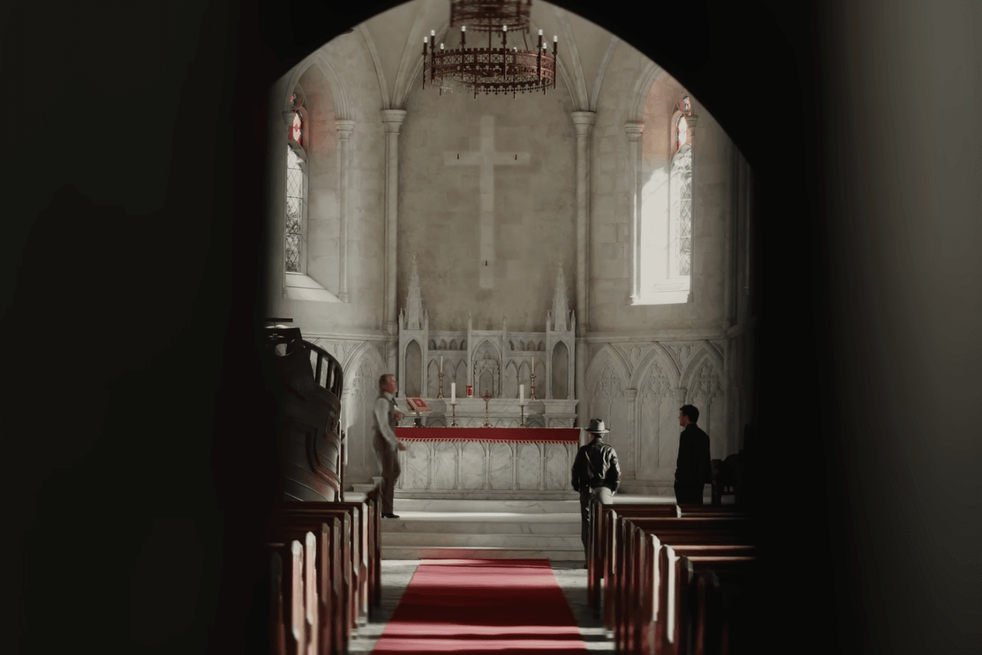 Church in "Wake Up Dead Man: A Knives Out Mystery."