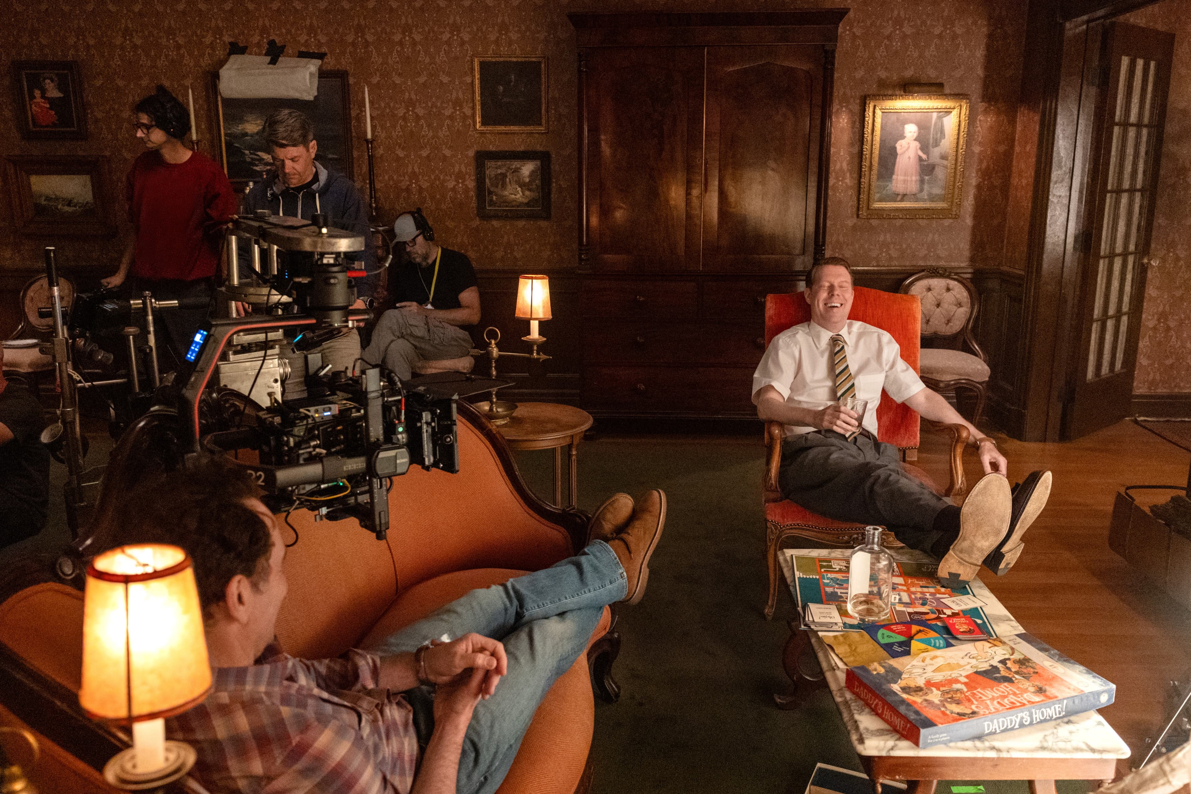 On the set of comedy horror "Widow's Bay."