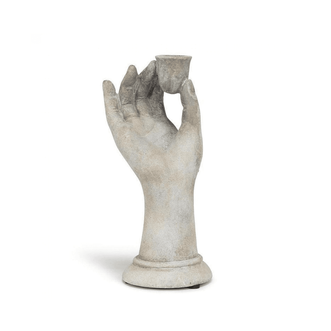Winston Porter Tall Dainty Hand Taper Candle Holder