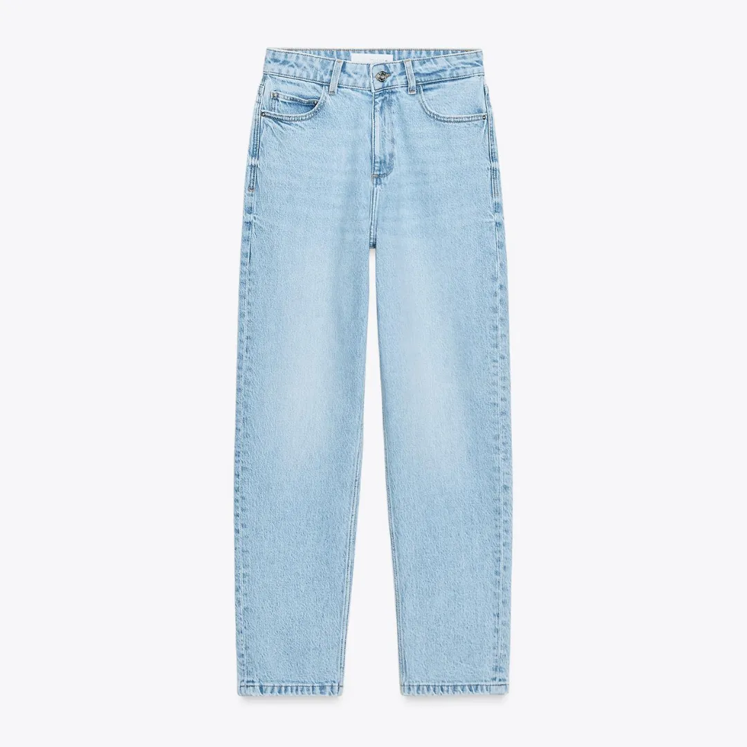 Zara High Waist Comfort Mom Fit Jeans