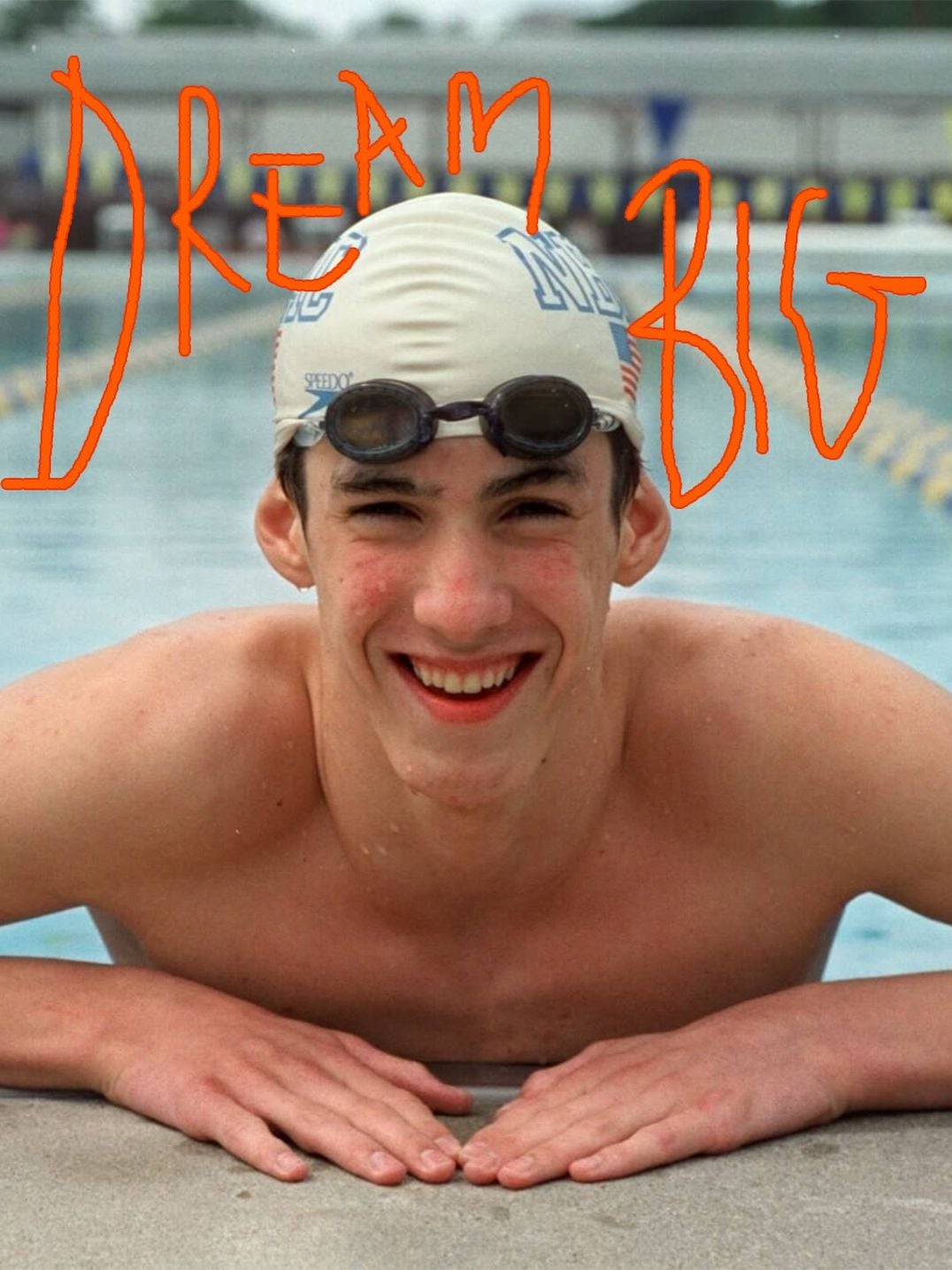 Archival photo of Michael Phelps for "Marty Supreme."