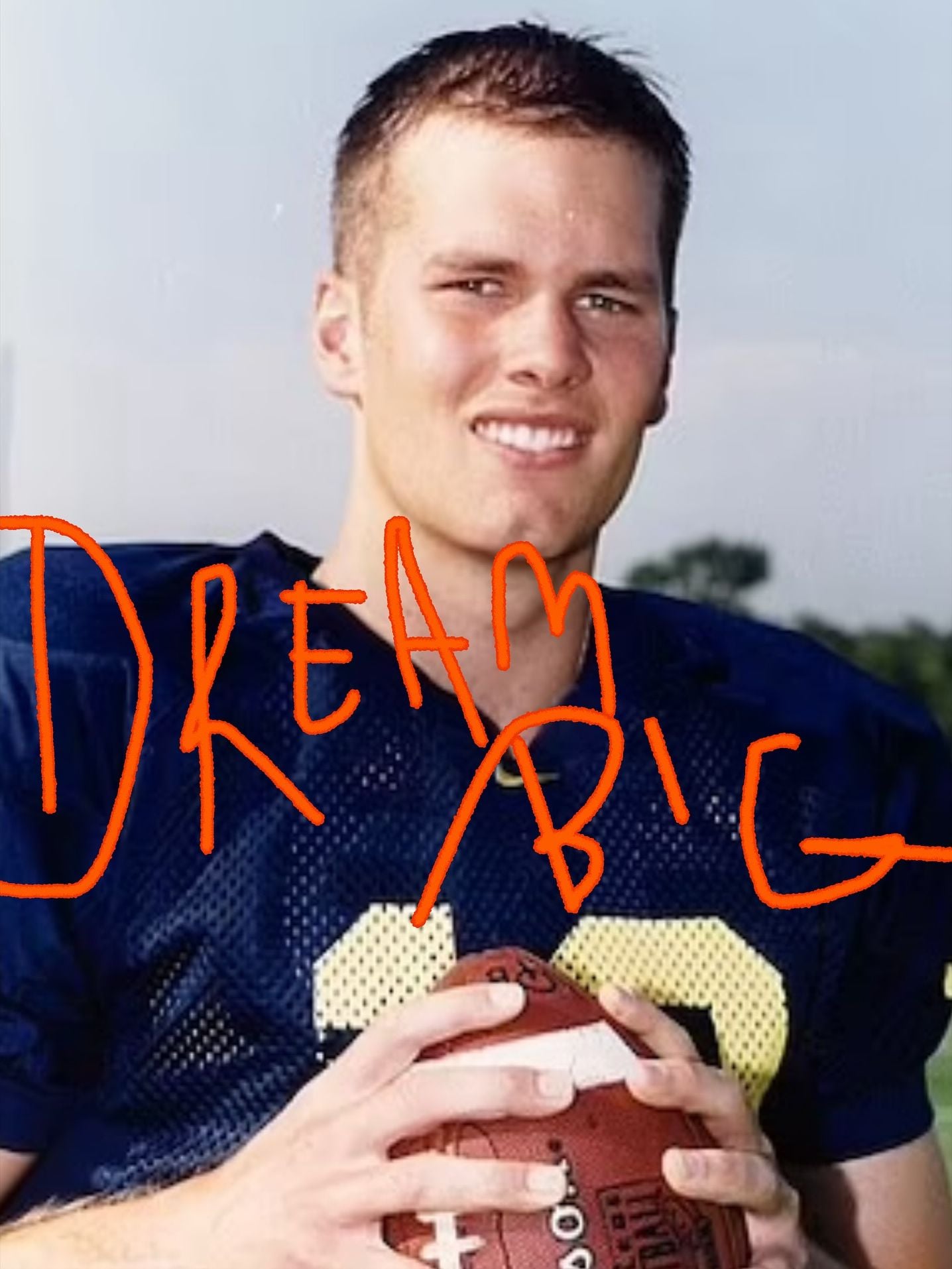Archival photo of Tom Brady for "Marty Supreme."