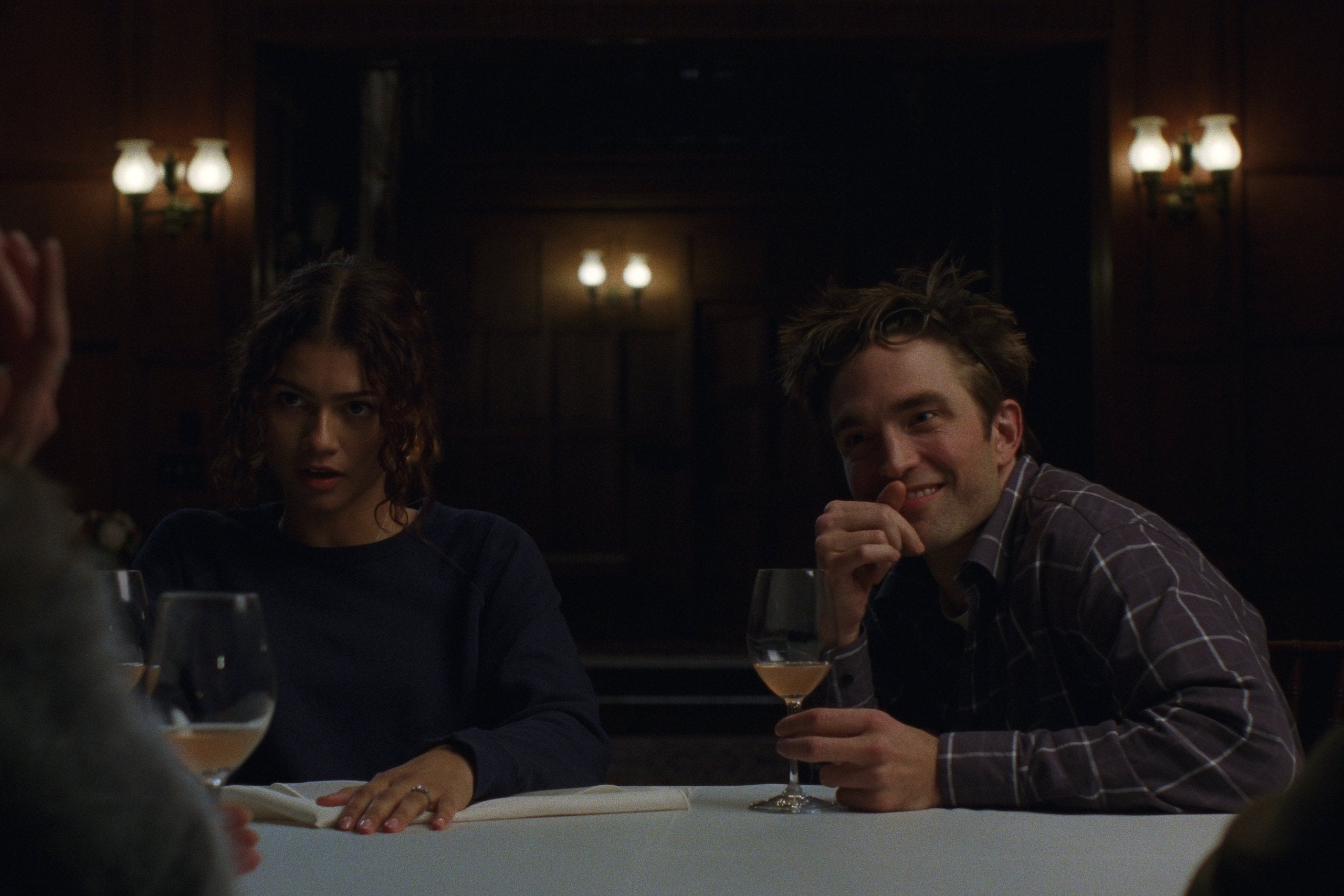 Zendaya and Robert Pattinson in "The Drama."