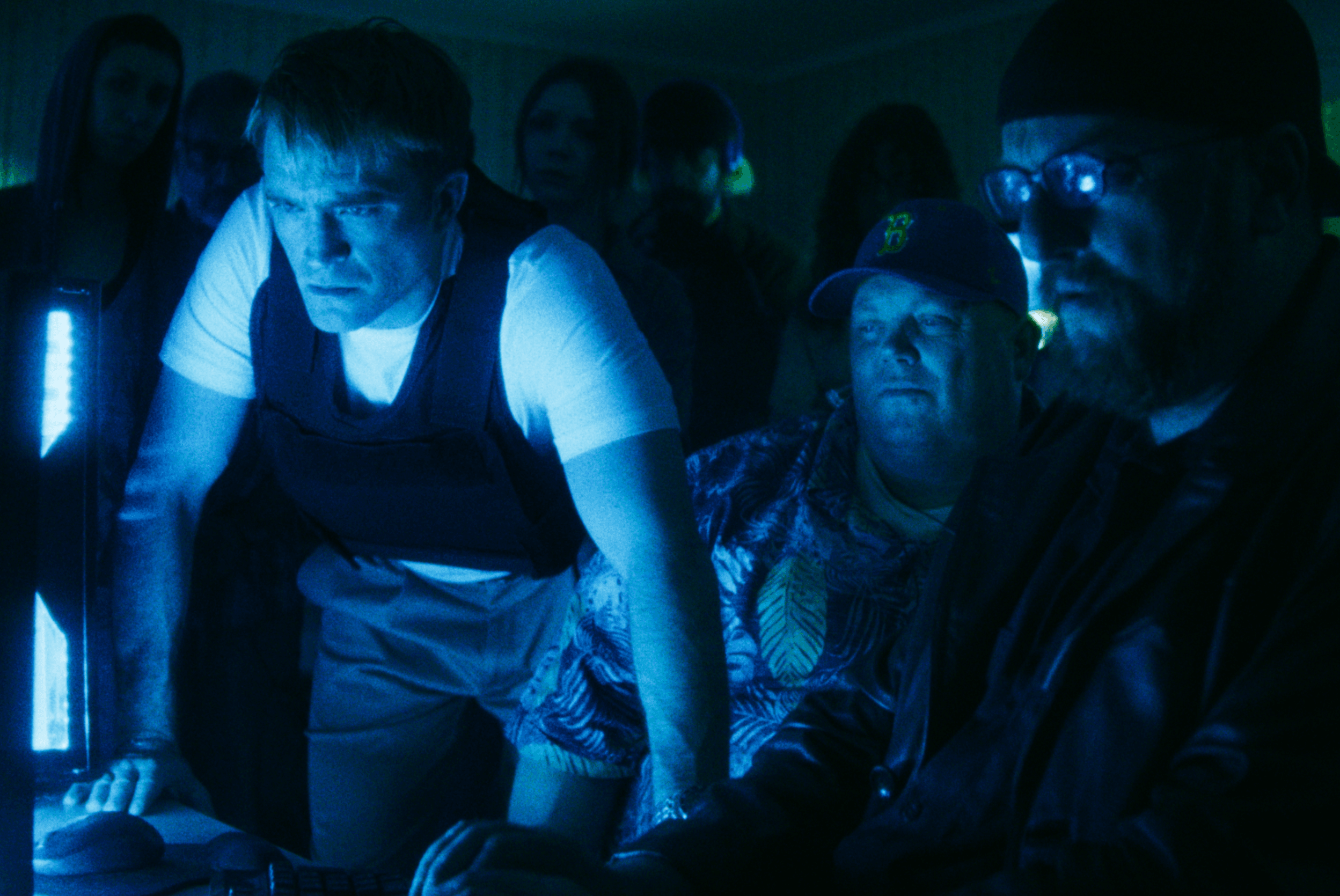 Robert Pattinson and Matthew Maher in "Primetime".