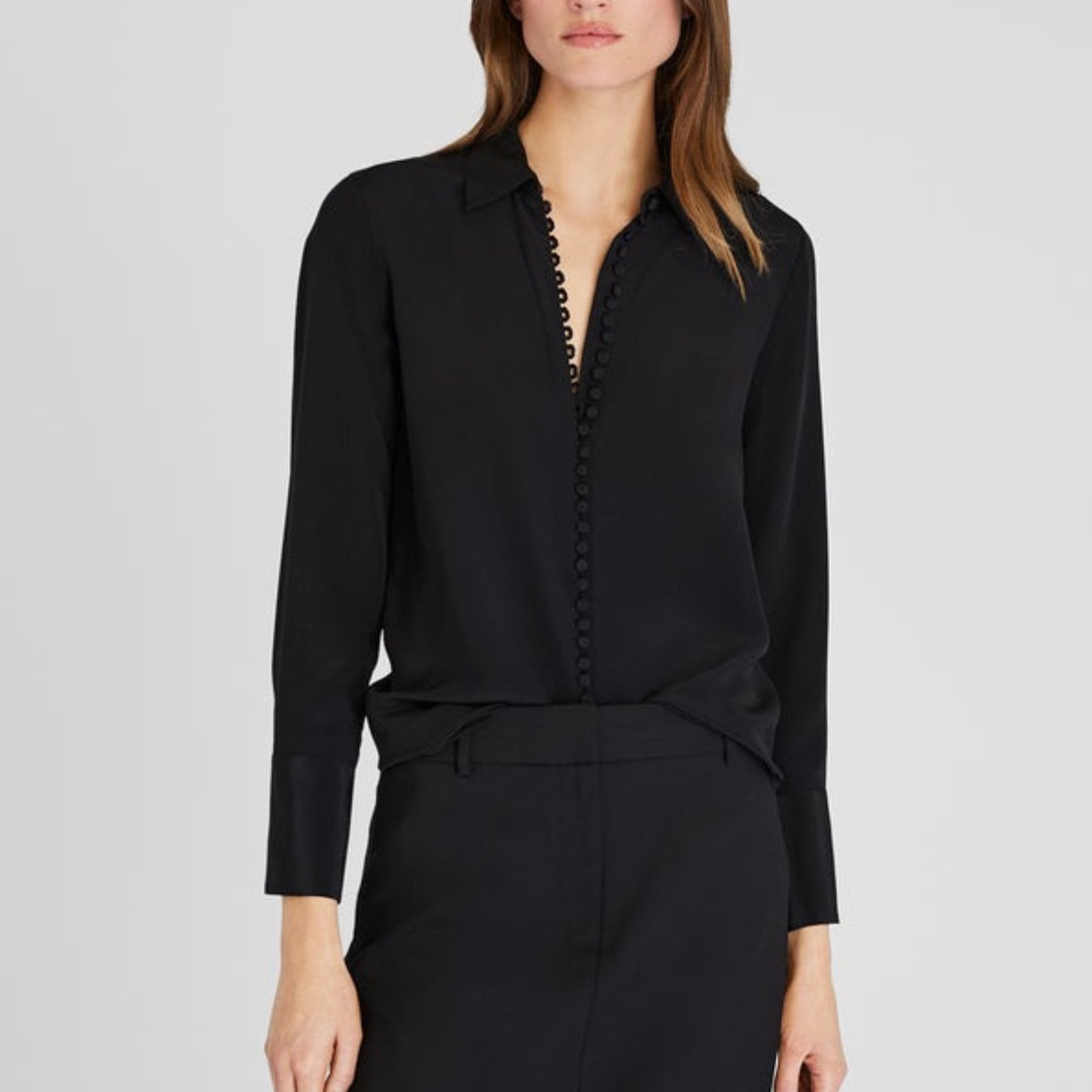club monaco Helek Silk Shirt.
