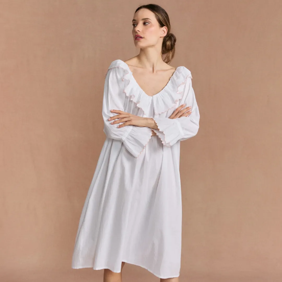 If Only If Pink Ruffle Pandora Nightdress