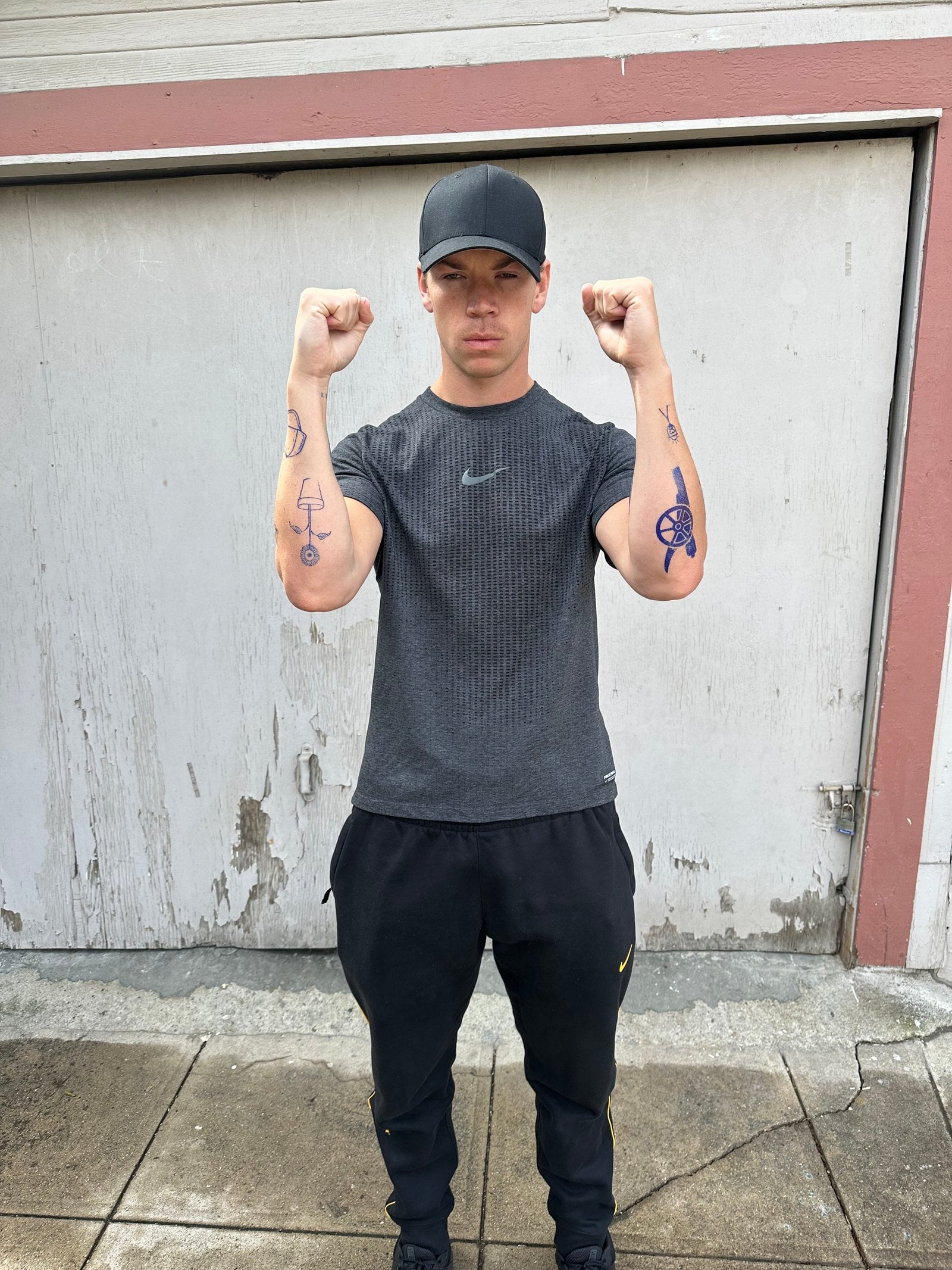 BTS from Benny Shield's first placement test with Will Poulter.