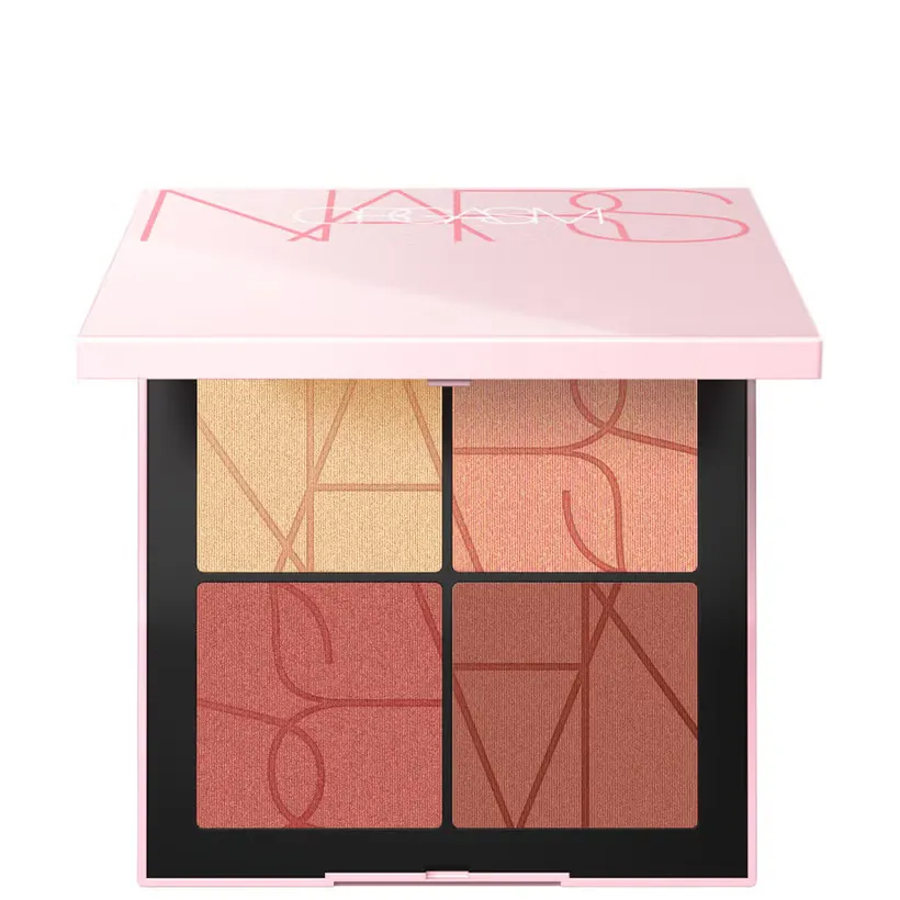 A blush quad in a light pink compact