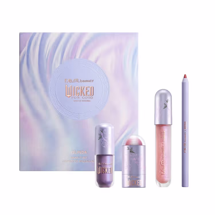 r.e.m. beauty X Wicked For Good Glinda Makeup Set