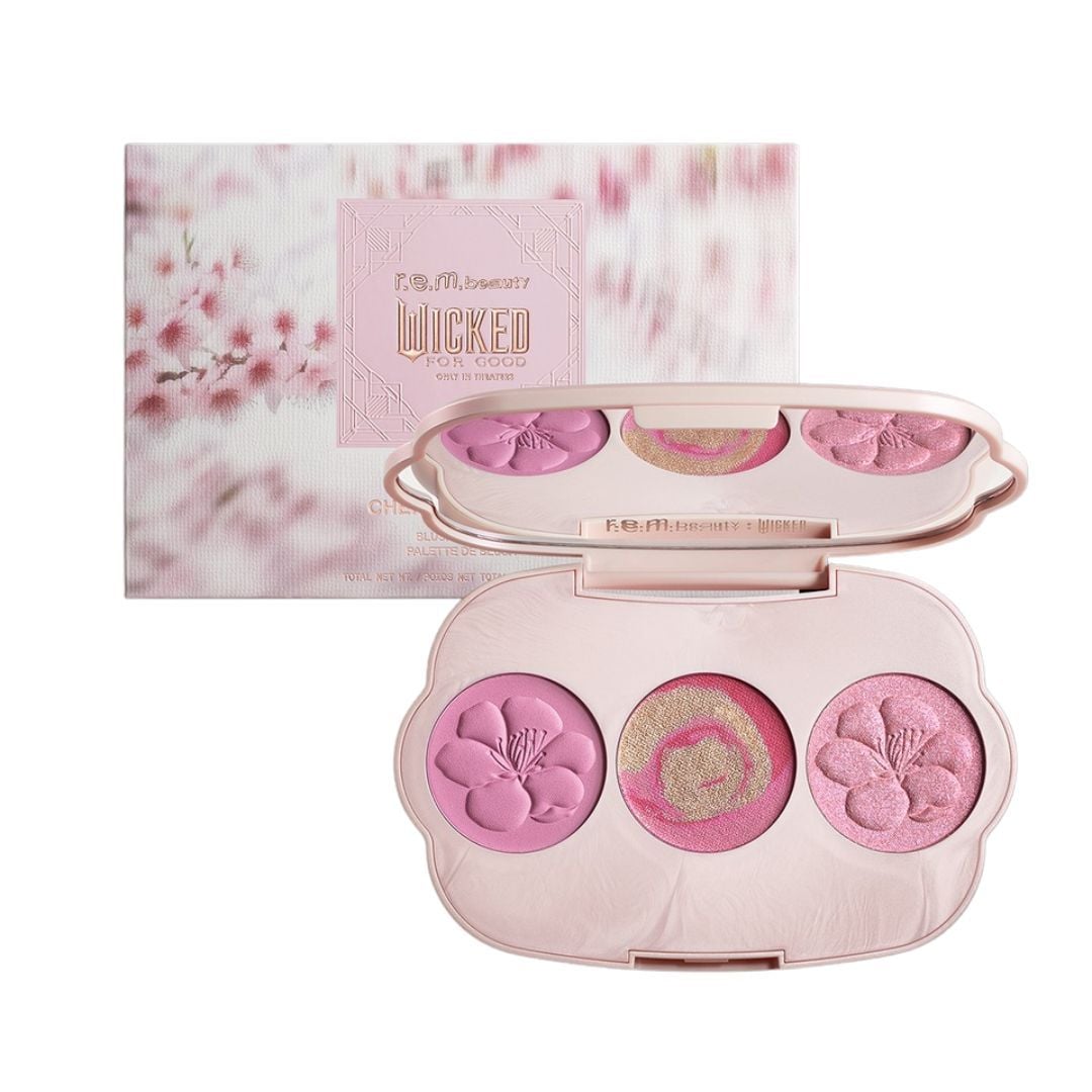 r.e.m. beauty x Wicked For Good Cherry Blossom Blush Palette