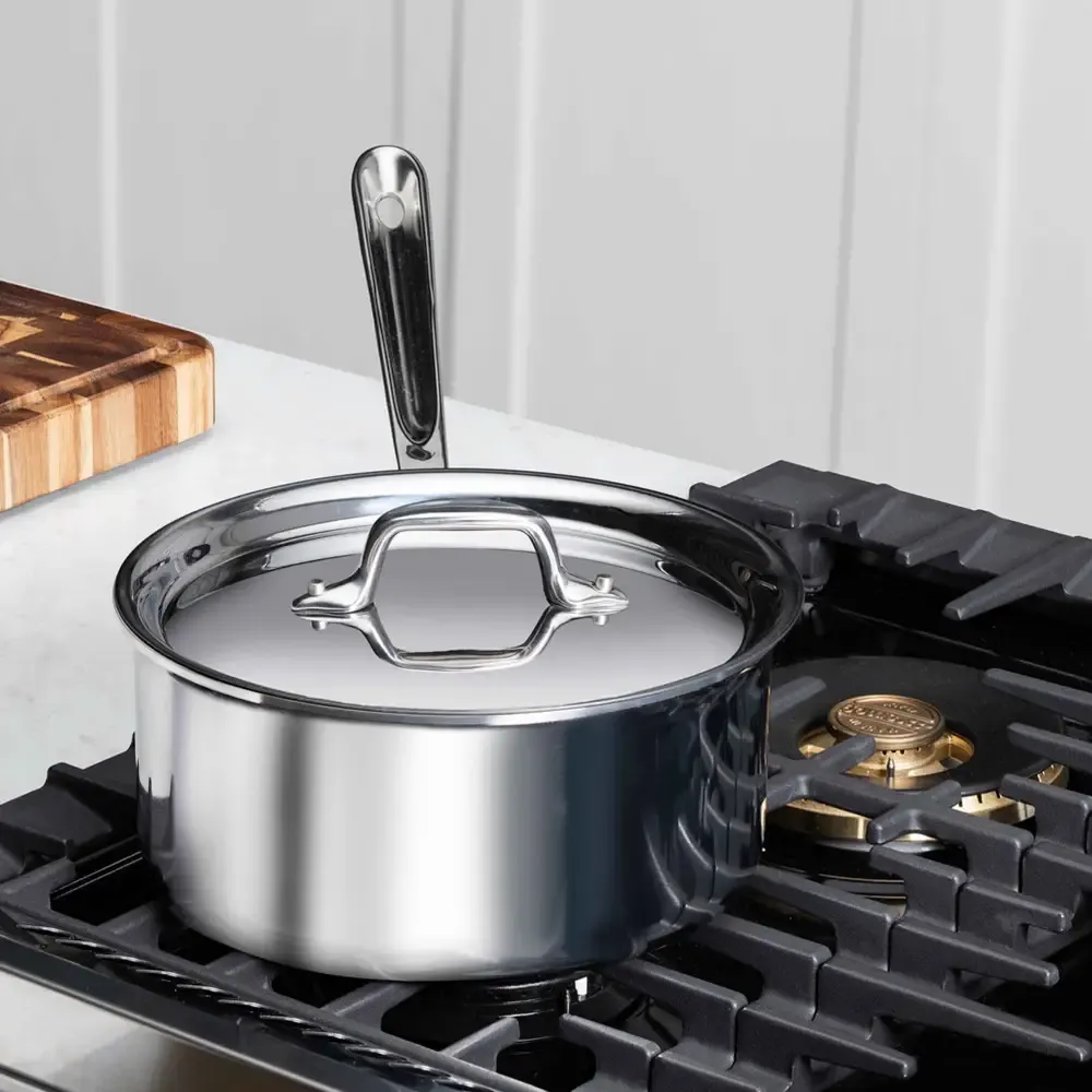 All-Clad D3 Stainless 3-ply 1.5 Quart Sauce Pan With Lid