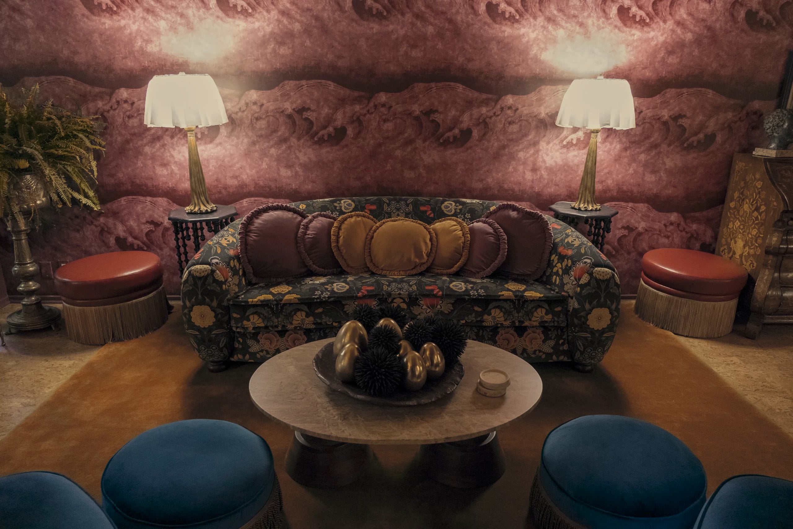 Lindsey harbors an obsession with velvet furnishings, which Yun calls her “emotional support”.